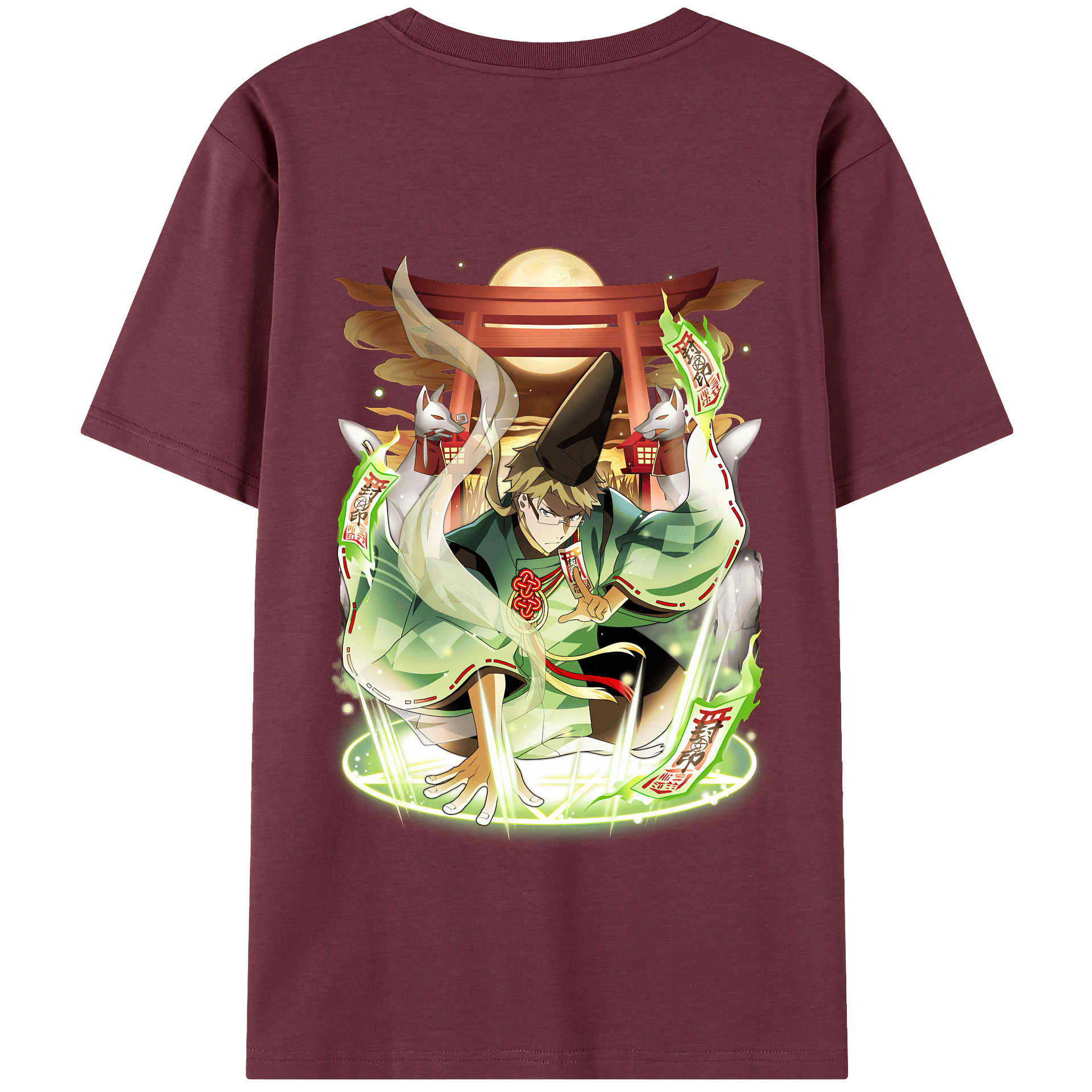 （画像用） 文豪ストレイドッグス Bungo Stray Dogs 綿100％半袖Tシャツ（背面プリント）
